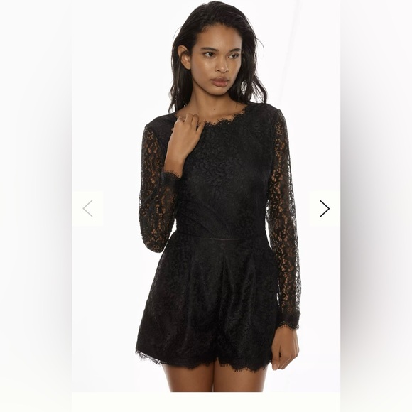 BNWT black lace formal romper- size 10 - Picture 1 of 5
